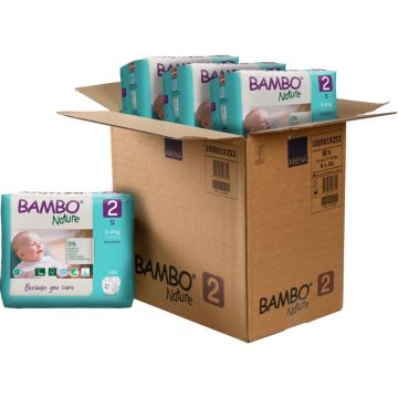 Bambo Nature pelene (mesečni box) veličina 2, (3-6kg), 180kom