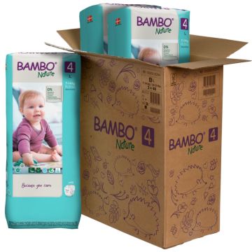 Bambo Nature pelene (mesečni box) veličina 4, (7-14kg), 144kom