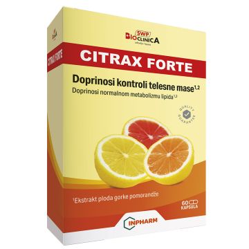 Citrax Forte, Bioclinica, za mršavljenje, 60 kapsula