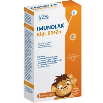 Imunolak Kids D3+Zn, 30 kaps