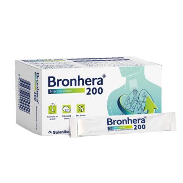 BRONHERA 200, granule za pripremu napitka, 10 kesica 