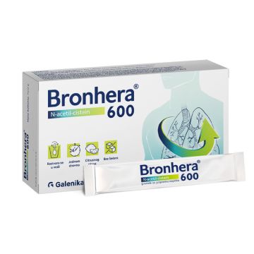 BRONHERA 600, granule za pripremu napitka, 5 kesica 