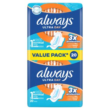 Always Ultra Normal Plus higijenski ulošci duo pack 20 komada