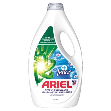 Ariel +Touch of Lenor, tečni deterdžent, 50 pranja, 2.25L
