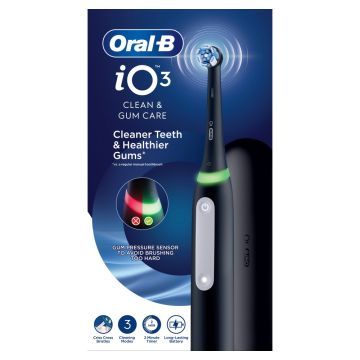Oral-B iO 3 električna četkica za zube, 1 glava, crna