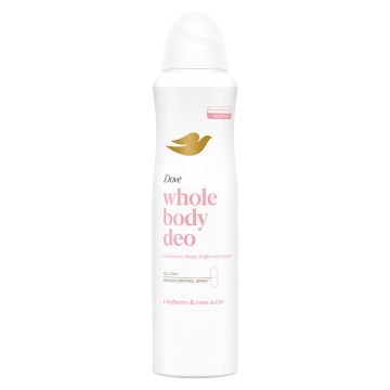 Dove Raspberry&Rose Sprej Antiperspirant za celo telo 150ml