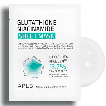 Aplb glutathione niacinamide maska za lice 25g