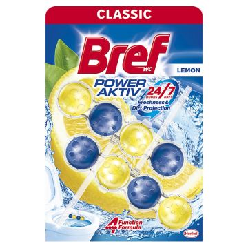 Bref Power Aktiv Lemon 4 funkcije WC osveživač 2x51g
