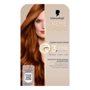 Creme Supreme 7-7 bronzano plava boja za kosu