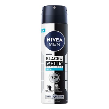 Nivea Men Black & White Invisible Fresh sprej 150ml