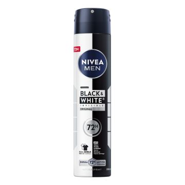 Nivea Men Black & White Invisible dezodorans u spreju 200ml