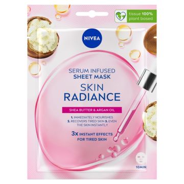 Nivea skin radiance sheet maska za lice 1 kom