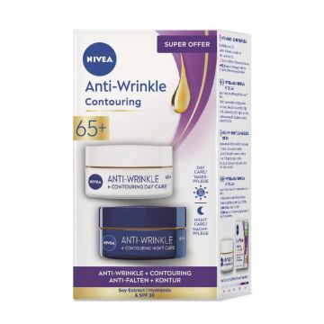 Nivea antiwrinkle duodnevna+noćna krema65+(2x50ml)
