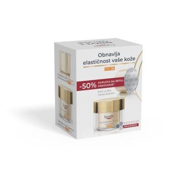 Eucerin Hyaluron-Filler + Elasticity Dnevna krema SPF 30 sa dopunom, 50ml