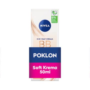 Nivea BB krema svetla nijansa 50ml + Soft Krema 50ml gratis