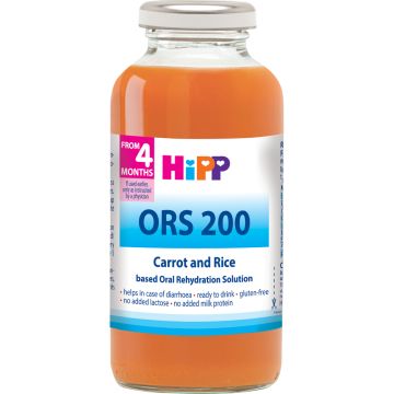 Hipp ORS 200 šargarepa i pirinač 200ml 4M+