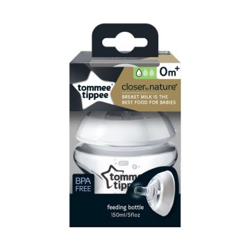 Tommee Tippee plastična flašica sa silikonskom cuclom, 150 ml, za sve uzraste