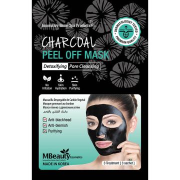 Mbeauty crna detox peel off maska za lice 3kom
