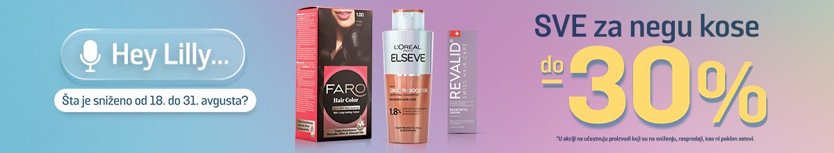 festival sve za negu kose do 30% u drugoj polovini avgusta